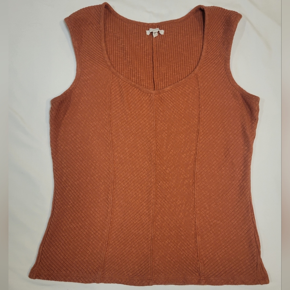 Maurices Women's Ribbed Tank Top - Burnt Orange